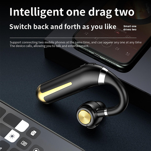 Jidihu Audífono Bluetooth V5.2 Audífonos A Con Estuche De