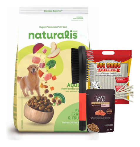 Alimento Naturalis Perro Med Grande Pollo Pavo Frutas 12 Kg