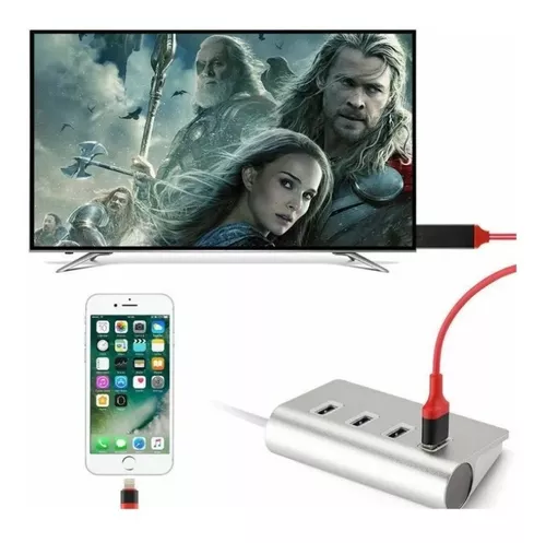 Cable HDMI Adaptador Compatible Lighting IPhone 5 / IPhone 6 / IPad -  Doctor Tronic