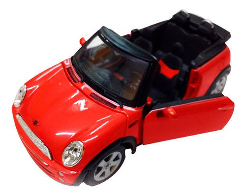 Auto Mini Cooper Cabrio Abre Puertas A Escala 1/24 Romemut