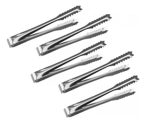 2 Durable Stainless Steel Kitchen Tongs Set For 2 Pcs
