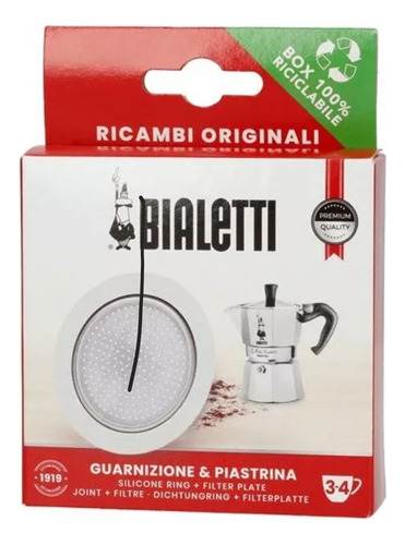 Repuesto Empaquetadura Moka Express Bialetti 3 Tazas