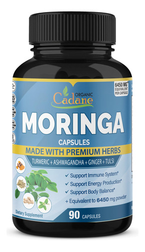 Capsulas De Extracto De Moringa Organica De 6450 Mg, Suminis