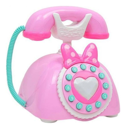 2x Telefone Fixo Antigo Brinquedo Educativo Infantil