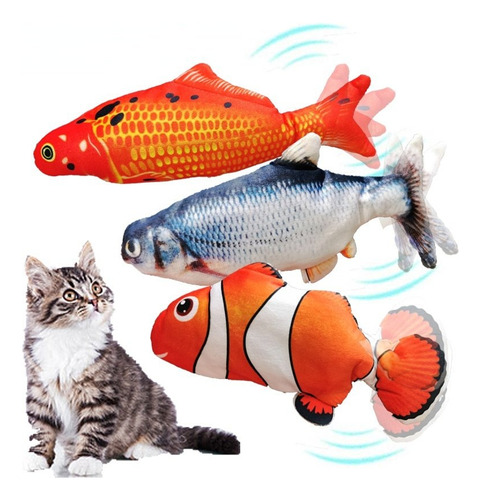 Pez Juguete Para Gato Electronico Pescado Pez Que Se Mueve