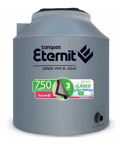 Tanque De Agua Tricapa Clasico Vertical 750l Eternit