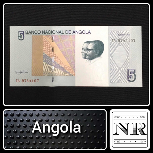Imagen 1 de 3 de Angola 2012 - Africa - 5 Kwanzas - Unc P# 151a
