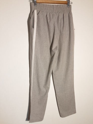 Imagen 7 de 8 de Pantalón Color Gris Con Franja Lateral Y Bolsillos, Talla S