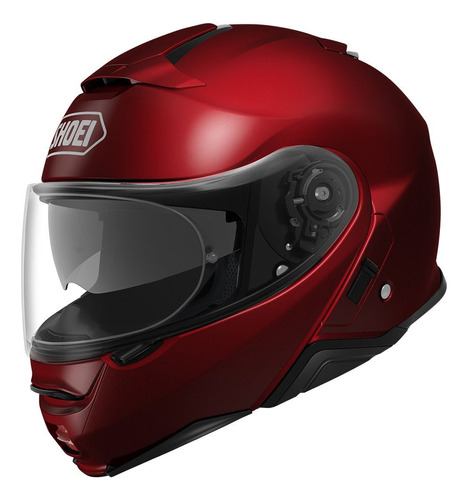 Shoei Neotec Ii - Casco De Motocicleta Abatible, Color Rojo 