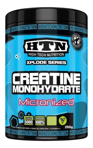 Creatina Monohidrato Micronizada 250 Gr Htn Con Vitamina C