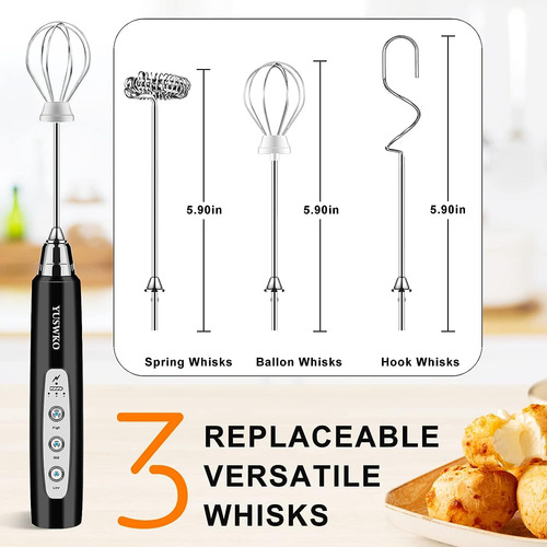 Espumador De Leche De Mano Yuswko Con Usb Recargable