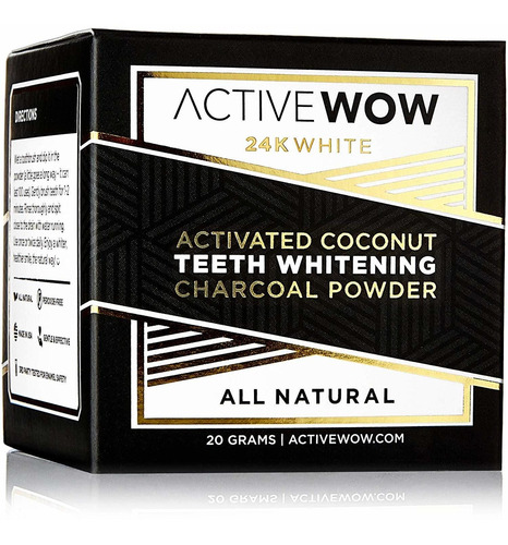 Activo Wow Blanqueamiento De Dientes De Carbón En Polvo Natu
