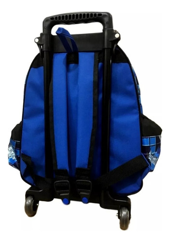 Mochila Authentic Games Craft Infantil Rodinhas Estojo Cor Azul Desenho Do Tecido Authentic Lisa Estojo