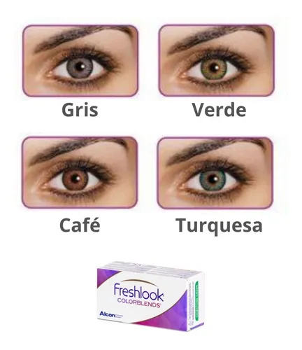 Pupilentes Freshlook Colorblends 1 Par Soluci n Yestuche