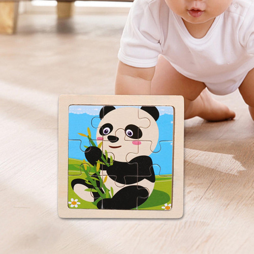 Juegos De Rompecabezas De Madera Aprendizaje Panda