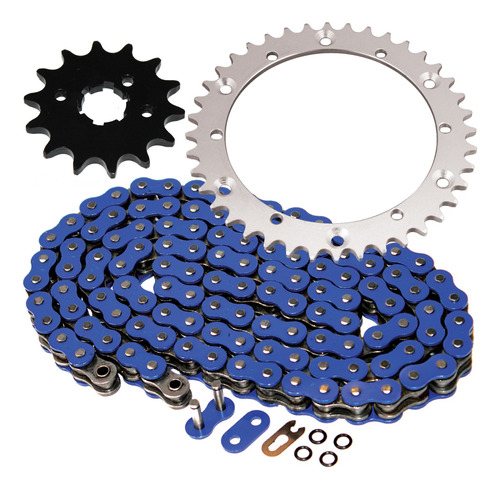 Caltric Para Kit Cadena Transmision Azul Piñon Yamaha 350