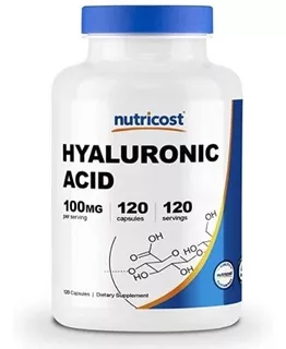 Original Nutricost Acido Hialuronico, 100mg, 120 Cap Veg