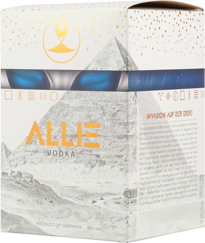 Imagen 4 de 5 de Vodka Allie 700ml 40%alc. En Estuche