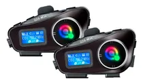 Comprar 2x Intercomunicadores Casco Moto Lcd Pantalla Y Bluetooth