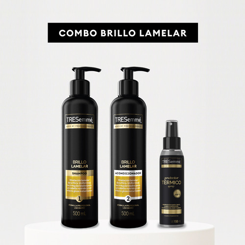 Tresemmé Brillo Lamelar Shampoo Y Acond 500ml - Pr Ter 120ml