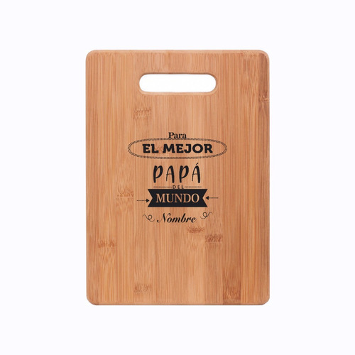 Tabla Bambú Con Diseño (regalo Día Del Padre)