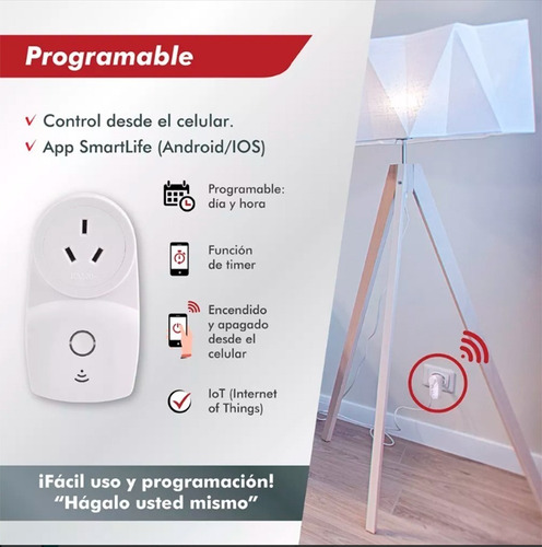 Timer Wifi Interruptor Programable Enchufable 220v Ficatto
