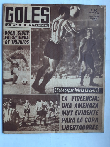 Estudiantes Bonavena Pele Boca Centr Revista Goles 1011 1968