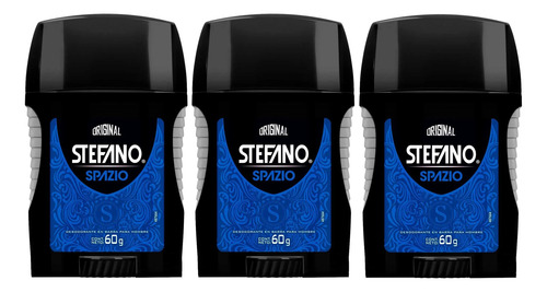 3 Desodorante En Barra Stefano Spazio 60g