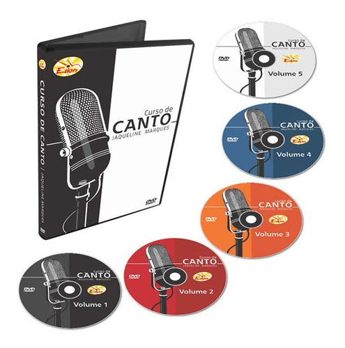 Coleção Curso De Canto Em 5 Dvds -original-edon