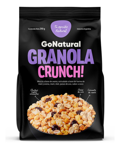Granola Go Natural Crunch! 290gr