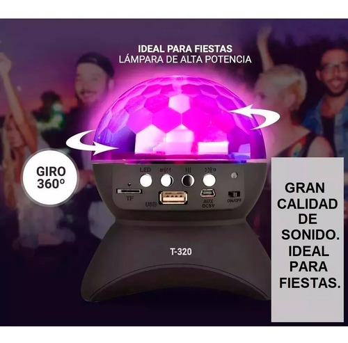 Parlante Bola Led