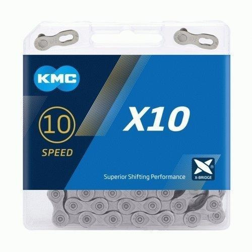 Imagen 1 de 2 de Cadena Bicicleta X10 X 116esl Gray Kmc