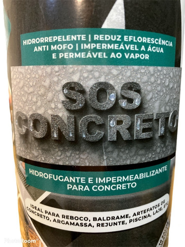 Sos Concreto Impermeabilizante Para Cimento E Argamassa 1l