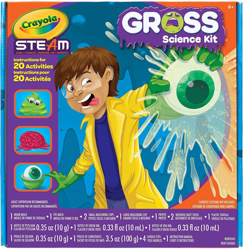 Kit Científico Crayola Gross Para Niños, Juguete Educativo D