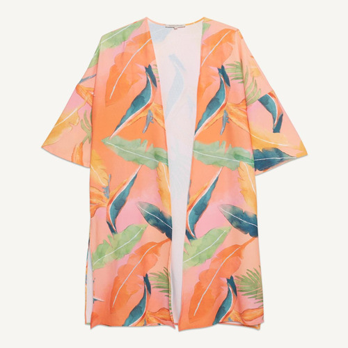 Kimono Mujer Seven  Naranja Poliéster 28080942-20764