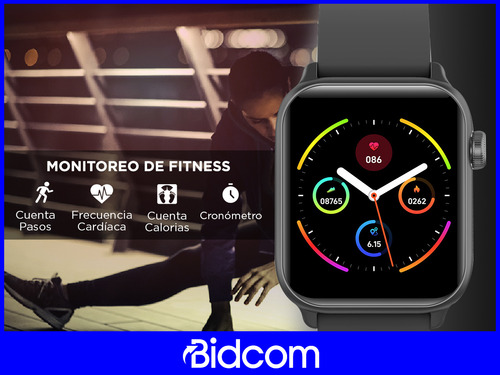 Smartwatch Reloj Bluetooth Con Pantalla Táctil Android Ios Color de la caja Negro Color de la malla Negro Color del bisel Negro