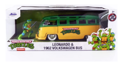 Auto Volkswagen Bus 1962 Escala 1:24 Tortuga Ninja, Leonardo