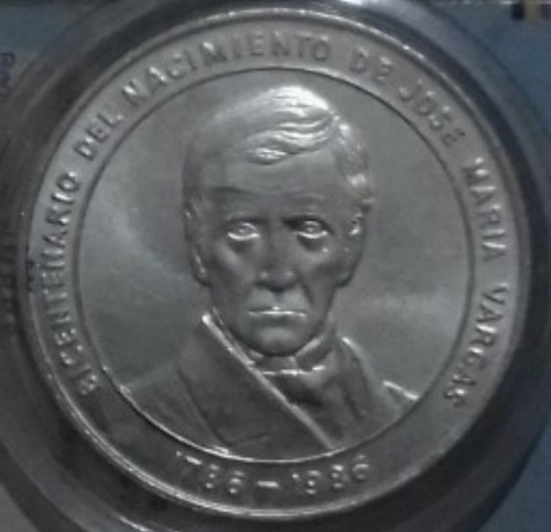 Moneda De Plata Bicentenario De José María Vargas 