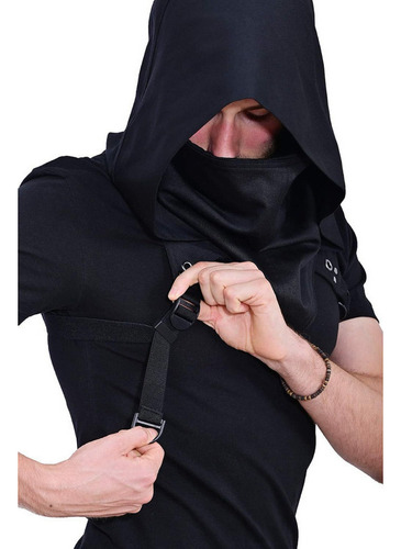 Punk Rogue Bufanda Con Capucha Para Invierno