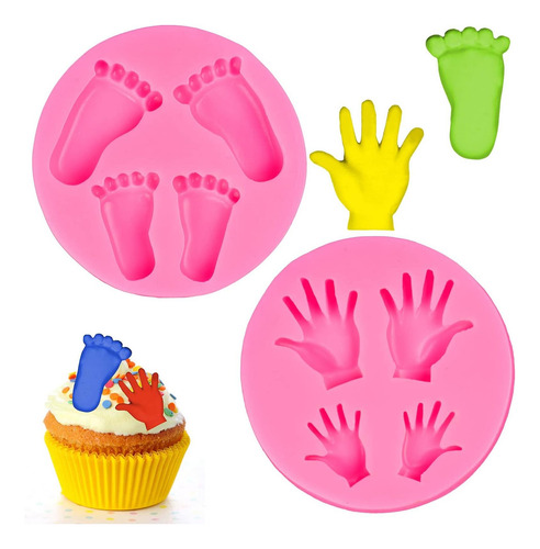 Silicona Ballina 3d Pies Para Bebés Molder Mold De Chocolate