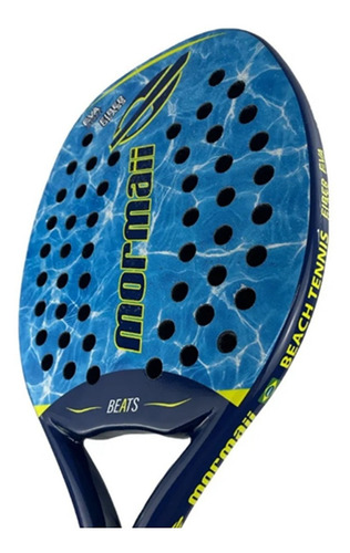 Raquete Beach Tennis Mormaii Beats Com Capa E 3 Bolinhas Itf Cor Azul