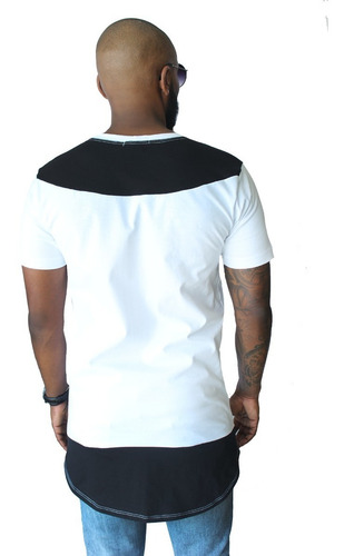 Imagem 3 de 3 de Camiseta Oversized Plus Size Longline Swag Camisa Masculina