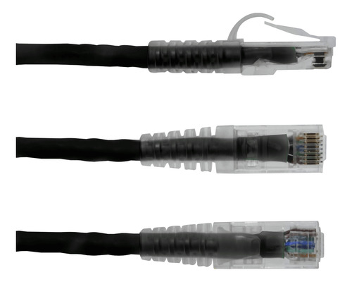 Furukawa 1mt Cat5e Negro U/utp Cm Cable Patch Rj45 Multilan