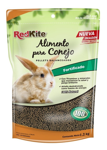 Remate Alimento Para Conejo 1.2kg Redkite Empaque Dañado