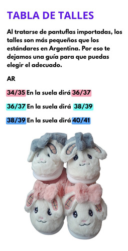 Pantuflas Importadas Peluche Kawai Suave Animadas Comodidad