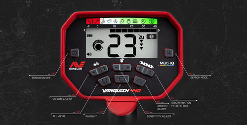 Imagem 2 de 7 de Detector Metal Vanquish 440 Garimpo Terra Mineralizada Top