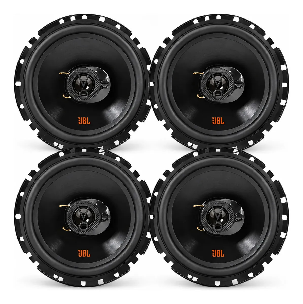 Kit Facil Jbl 4 Alto Falantes 6 6trfx55 Flex 4 220w Triaxial Cor Preto
