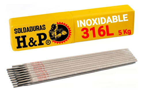 Soldadura Electrodo Inoxidable 316l 1/16(2.0mm) Caja 5 Kilos