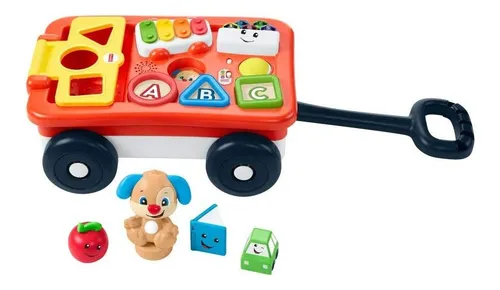 Fisher Price Vag n Carrito Con Jaladera De Aprendizaje Perri
