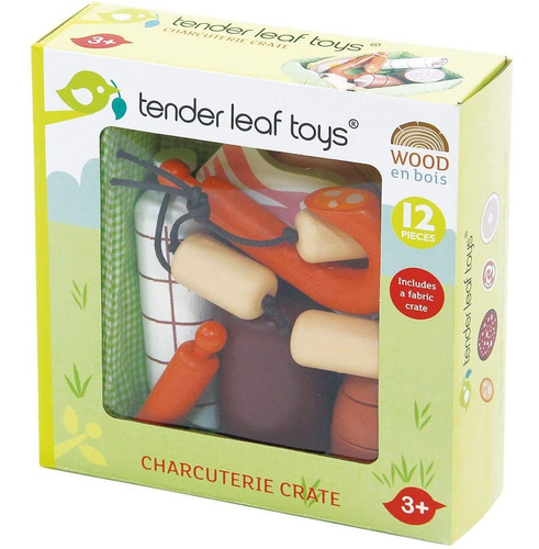 Tender Leaf Toys Caja De Fiambres 12 Pzas Madera Febo